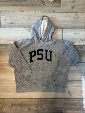 PSU Grey Hooded Womens American Eagle tailgate sweatshirt